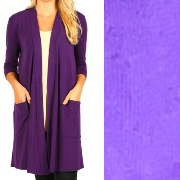 1X-3X Open Cardigan - Picture 1 of 1